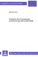 Book cover of: Probleme des Fremdrechtserbscheins gemae  2369 BGB