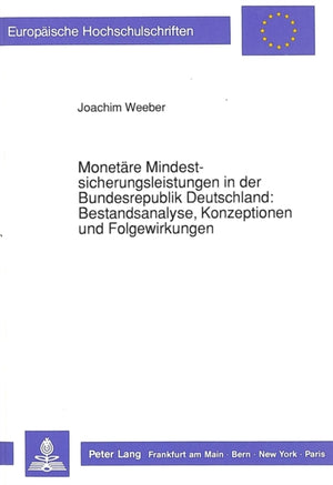 Monetaere Mindestsicherungsleistungen in der Bundesrepublik Deutschland:- Bestandsanalyse, Konzeptionen und Folgewirkungen