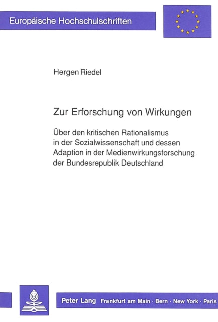 Book cover of: Zur Erforschung von Wirkungen