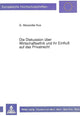 Book cover of: Die Diskussion ueber Wirtschaftsethik und ihr Einflu auf das Privatrecht