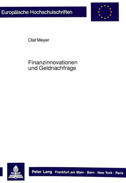 Book cover of: Finanzinnovationen und Geldnachfrage