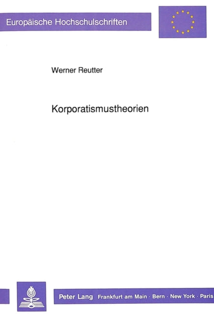 Book cover of: Korporatismustheorien