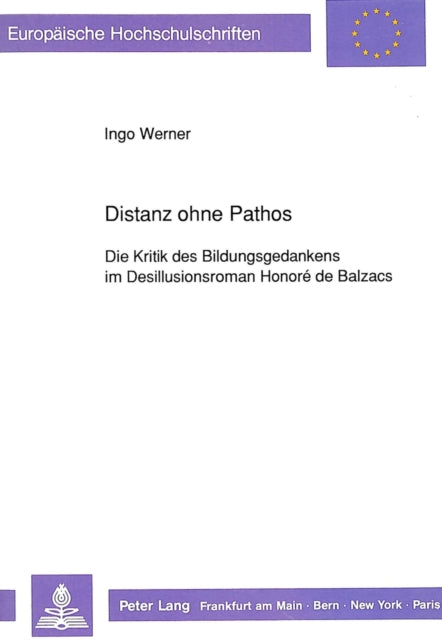 Book cover of: Distanz ohne Pathos