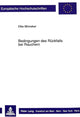 Book cover of: Bedingungen des Rueckfalls bei Rauchern
