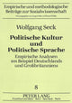Book cover of: Politische Kultur und Politische Sprache