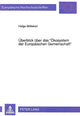 Book cover of: Ueberblick ueber das «Oekosystem der Europaeischen Gemeinschaft»
