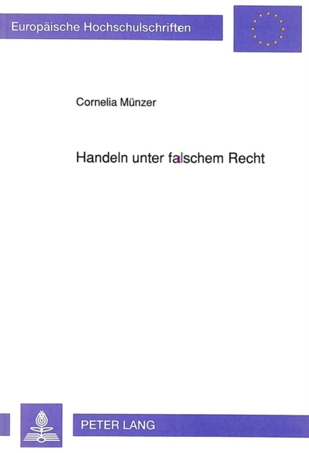 Book cover of: Handeln unter falschem Recht