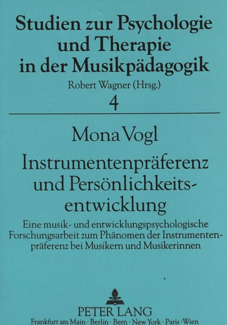Book cover of: Instrumentenpraeferenz und Persoenlichkeitsentwicklung