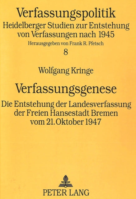 Book cover of: Verfassungsgenese