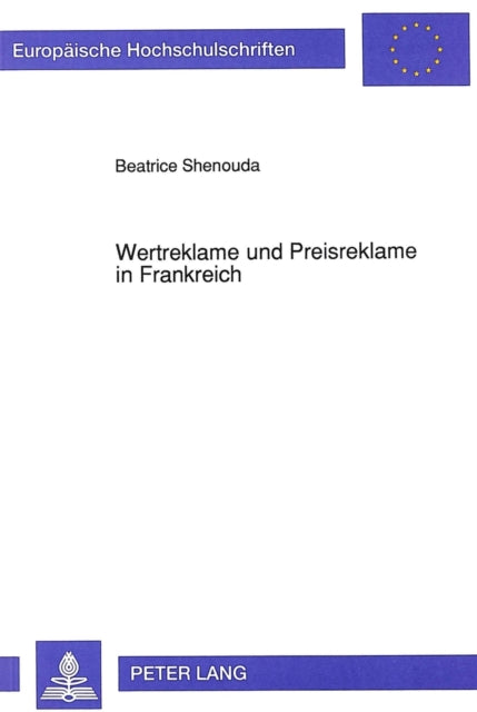 Book cover of: Wertreklame und Preisreklame in Frankreich