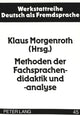 Book cover of: Methoden Der Fachsprachendidaktik Und -Analyse