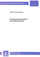 Book cover of: Unternehmenspolitik in der Stahlindustrie