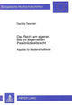 Book cover of: Das Recht am eigenen Bild im allgemeinen Persoenlichkeitsrecht