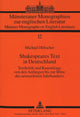 Book cover of: Shakespeares Text in Deutschland. By: Hiltsche