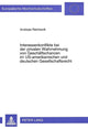 Book cover of: Interessenkonflikte bei der privaten Wahrnehmung von Geschaeftschancen im US-amerikanischen und deutschen Gesellschaftsrecht