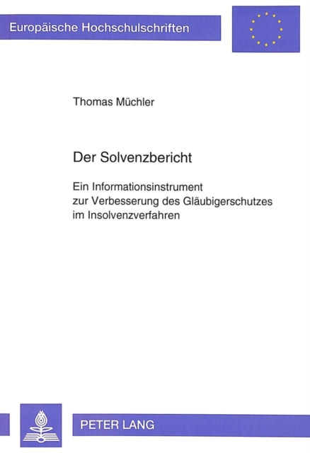 Book cover of: Der Solvenzbericht