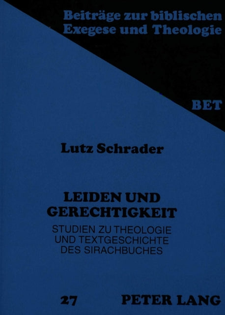 Book cover of: Leiden und Gerechtigkeit