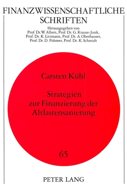 Book cover of: Strategien zur Finanzierung der Altlastensanierung