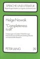Book cover of: «Completeness is all»