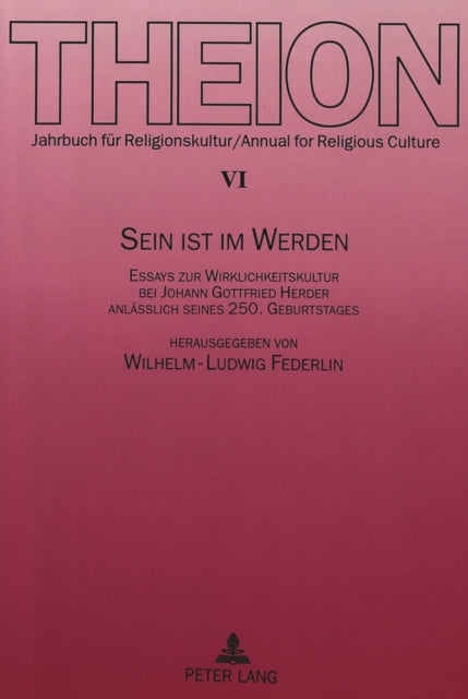 Book cover of: Sein ist im Werden