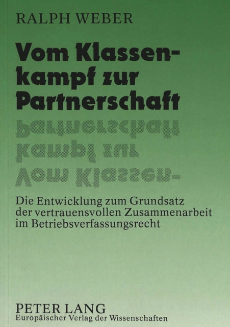 Book cover of: Vom Klassenkampf zur Partnerschaft
