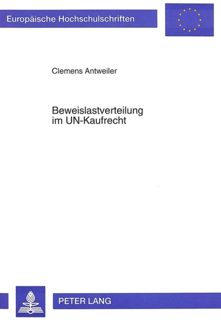 Book cover of: Beweislastverteilung im UN-Kaufrecht