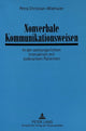 Book cover of: Nonverbale Kommunikationsweisen