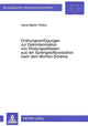 Book cover of: Ordnungsverfuegungen zur Dekontamination von Ruestungsaltlasten aus der Sprengstoffproduktion nach dem Montan-Schema