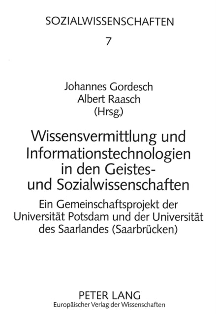 Book cover of: Wissensvermittlung und Informationstechnologien in den Geistes- und Sozialwissenschaften