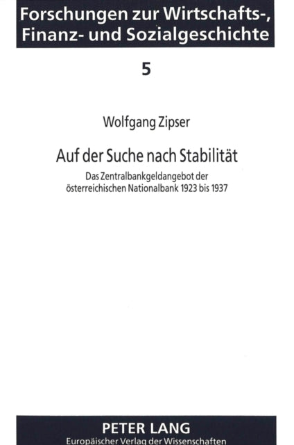 Book cover of: Auf der Suche nach Stabilitaet. By: Wolfgang Zipser