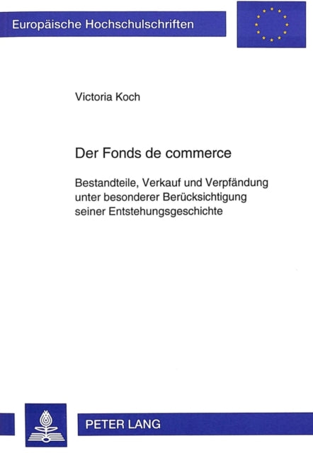 Book cover of: Der Fonds de commerce