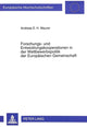 Book cover of: Forschungs- und Entwicklungskooperation in der Wettbewerbspolitik der Europaeischen Gemeinschaft