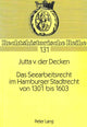 Book cover of: Das Seearbeitsrecht im Hamburger Stadtrecht von 1301 bis 1603