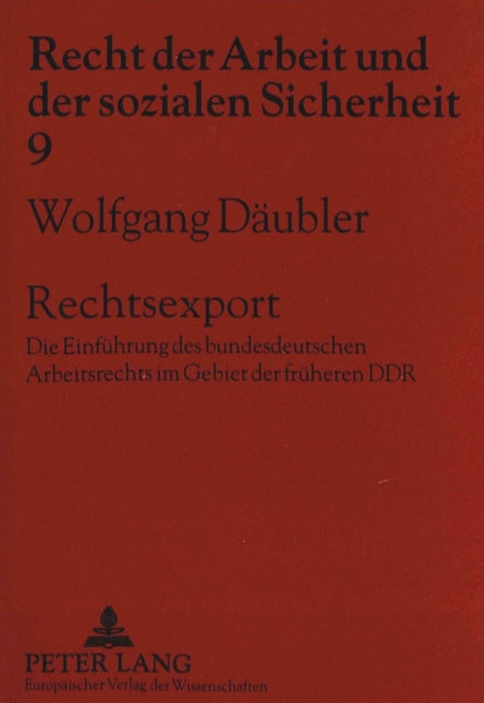 Book cover of: Rechtsexport