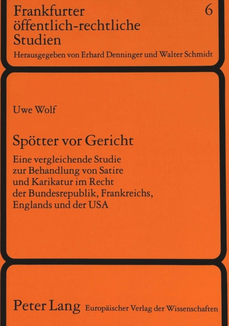 Book cover of: Spoetter VOR Gericht