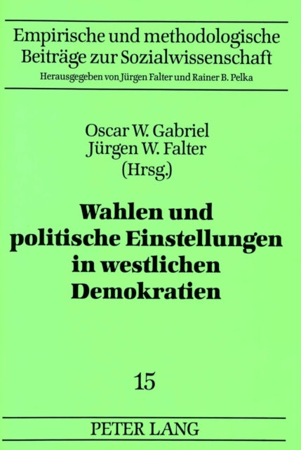 Book cover of: Wahlen und politische Einstellungen in westlichen Demokratien