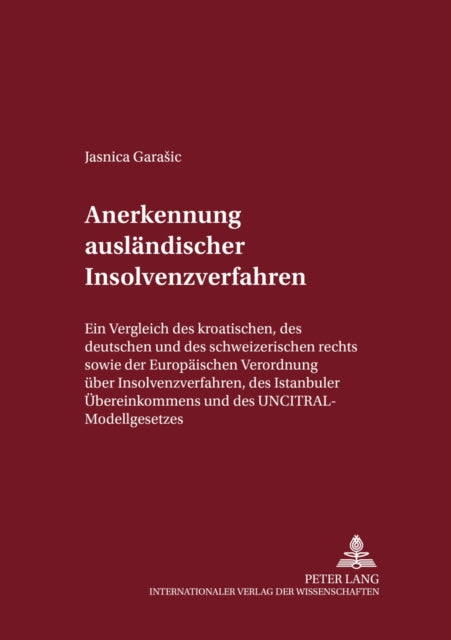 Book cover of: Anerkennung Auslaendischer Insolvenzverfahren