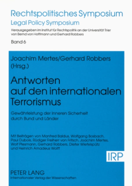 Book cover of: Antworten Auf Den Internationalen Terrorismus
