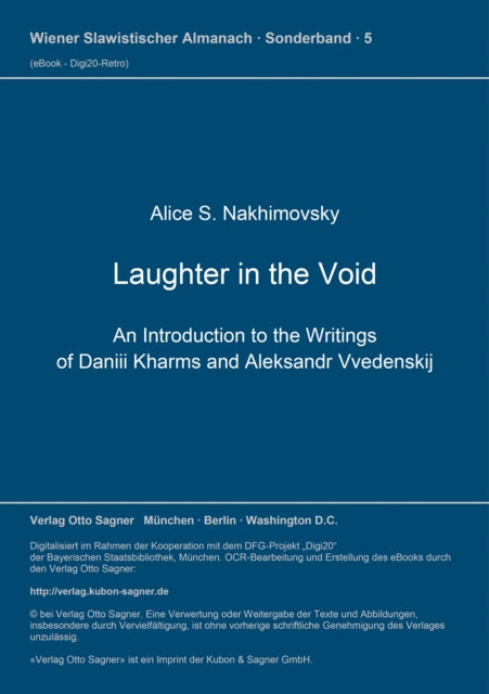 Book cover of: Laughter in the Void. By: Alice S. Nakhimovsky