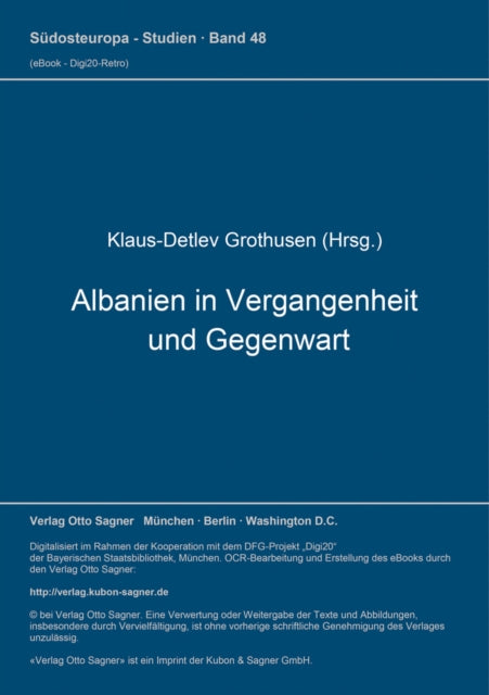 Book cover of: Albanien in Vergangenheit und Gegenwart