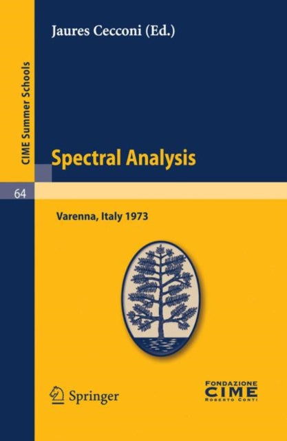 Book cover of: Spectral Analysis. By: Jaures Cecconi