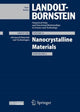 Book cover of: Nanocrystalline Materials, Subvolume A. By: Catherine Djéga-Mariadassou