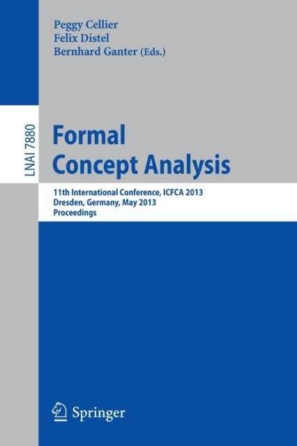 Book cover of: Formal Concept Analysis. By: Peggy Cellier
