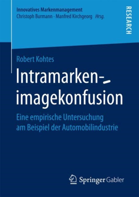 Book cover of: Intramarkenimagekonfusion. By: Robert Kohtes