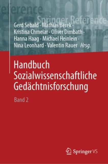 Book cover of: Handbuch Sozialwissenschaftliche Gedachtnisforschung. By: Mathias Berek