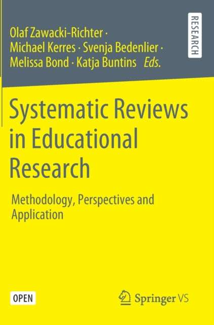 Book cover of: Systematic Reviews in Educational Research. By: Olaf Zawacki-Richter
