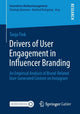 Book cover of: Drivers of User Engagement in Influencer Branding. By: Tanja Fink