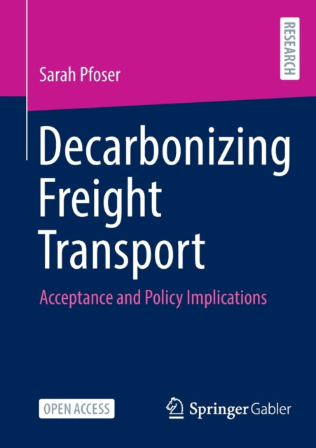 Book cover of: Decarbonizing Freight Transport