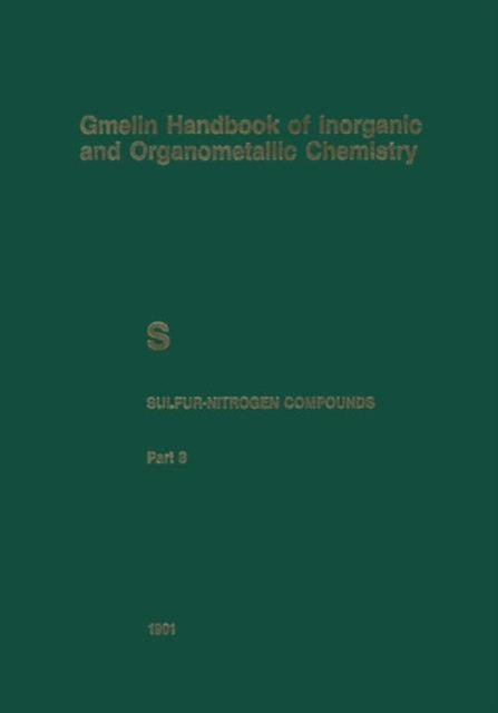 Book cover of: S Sulfur-Nitrogen Compounds. By: Norbert Baumann