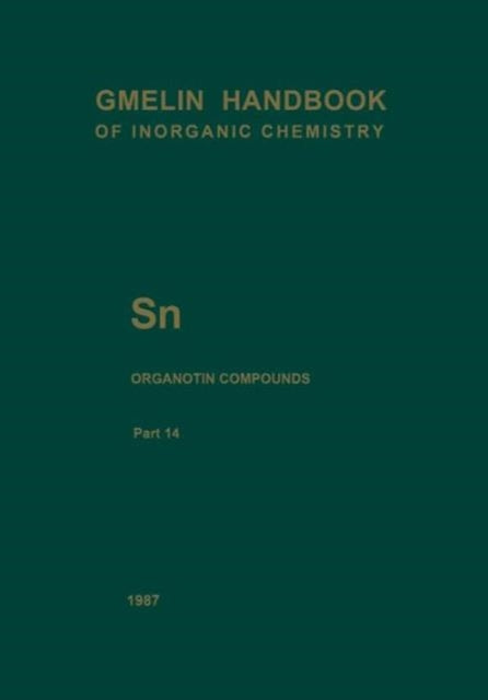 Book cover of: Sn Organotin Compounds. By: Herbert Schumann